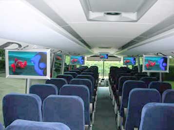 Travel Trackers 56 passenger sight seeing bus